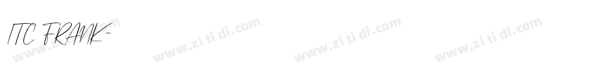 ITC FRANK字体转换